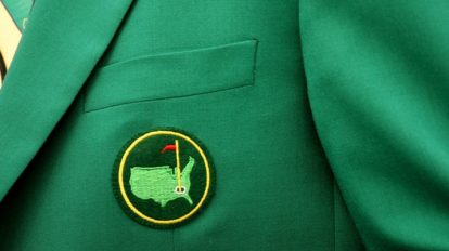 A photo of an Augusta National Golf Club green jacket