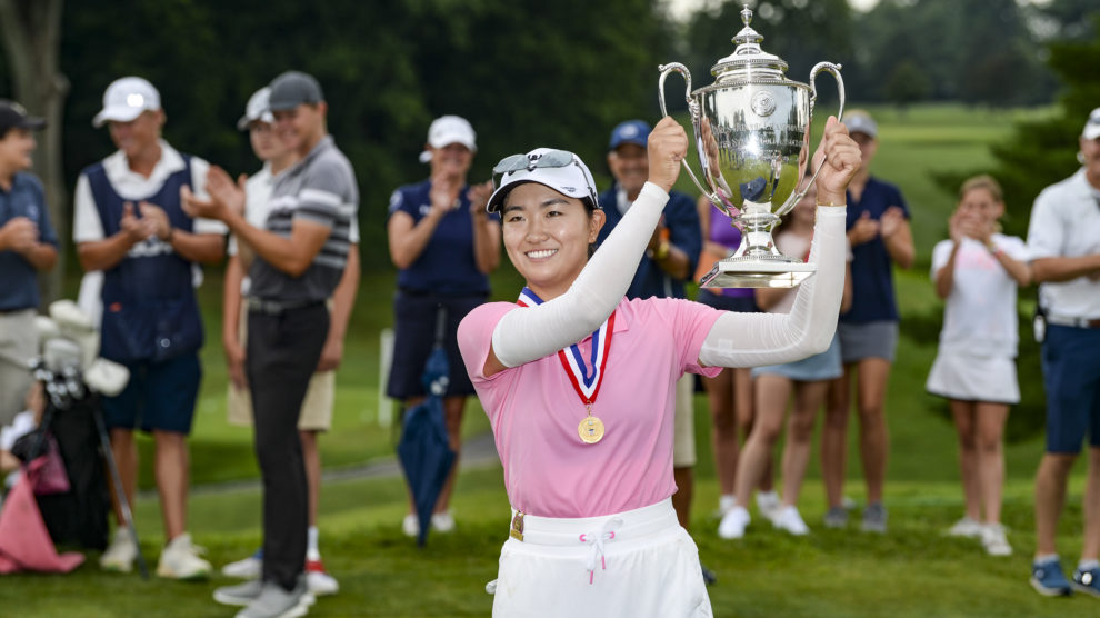 A photo of golfer Rose Zhang