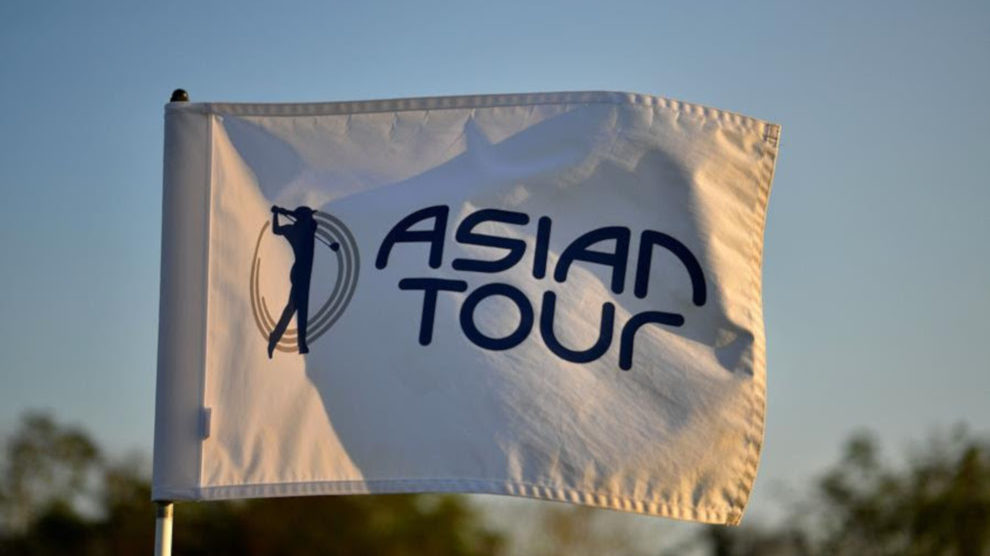 A photo of an Asian Tour flag