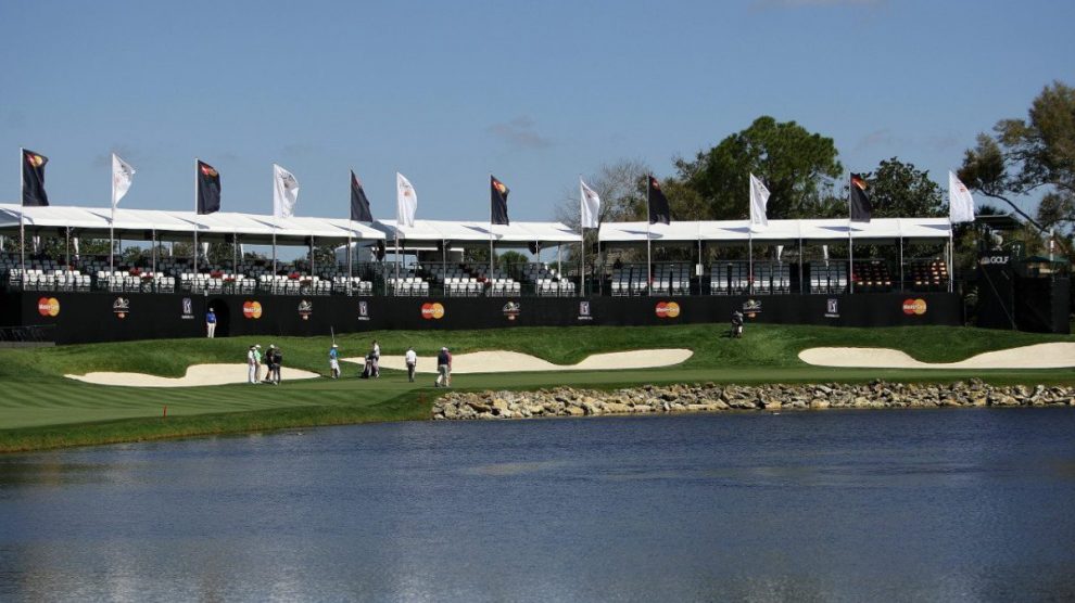 A photo of Bay Hill's 18th hole