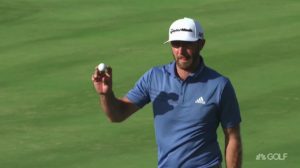 A photo of golfer Dustin Johnson