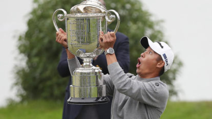 A photo of golfer Collin Morikawa