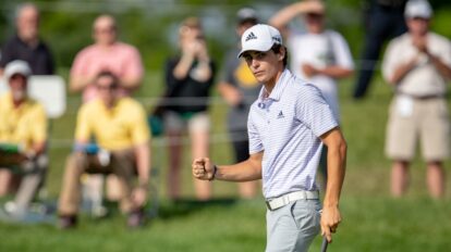 A photo of golfer Joaquin Niemann